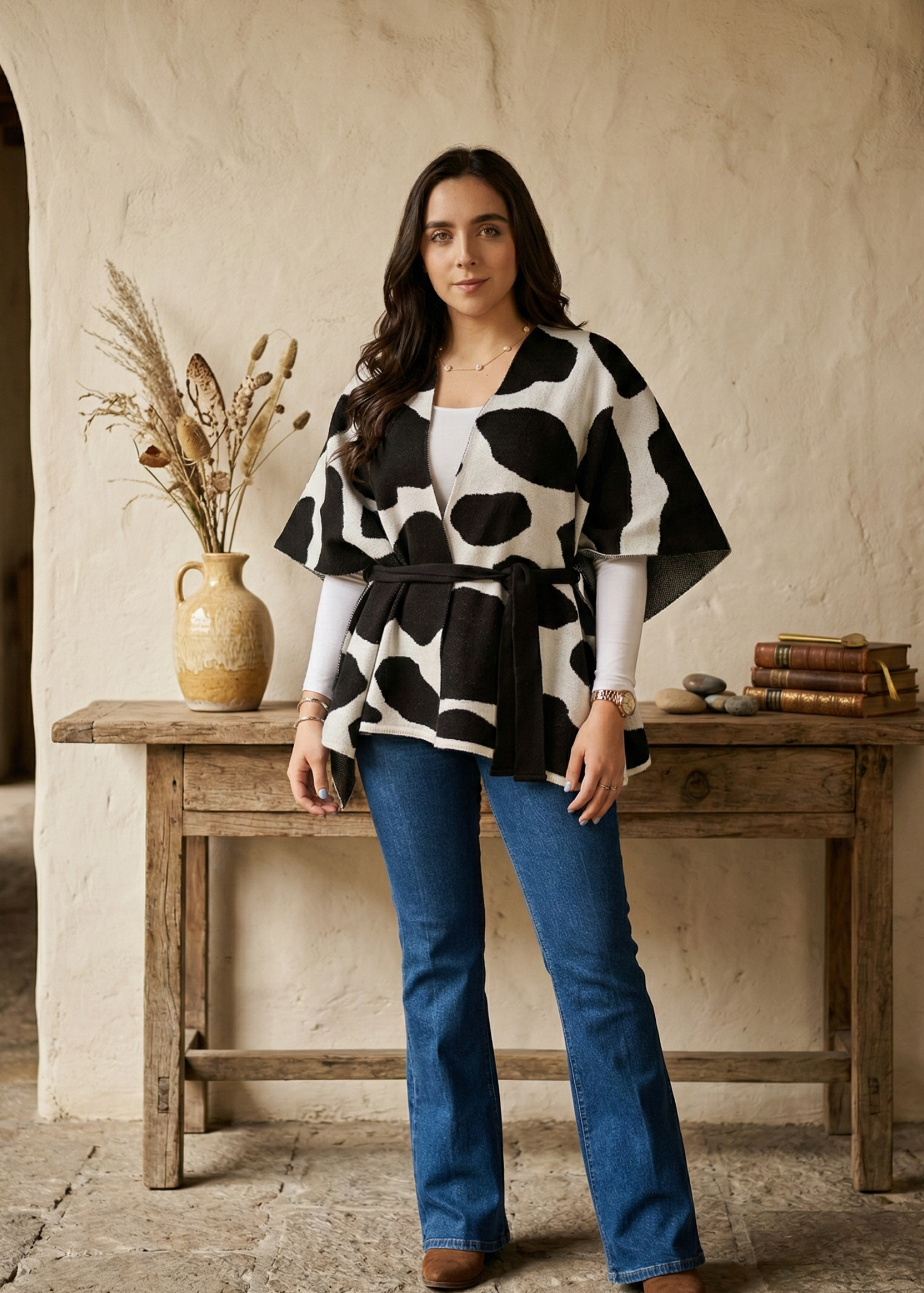RuanaChal Cow Print Signature