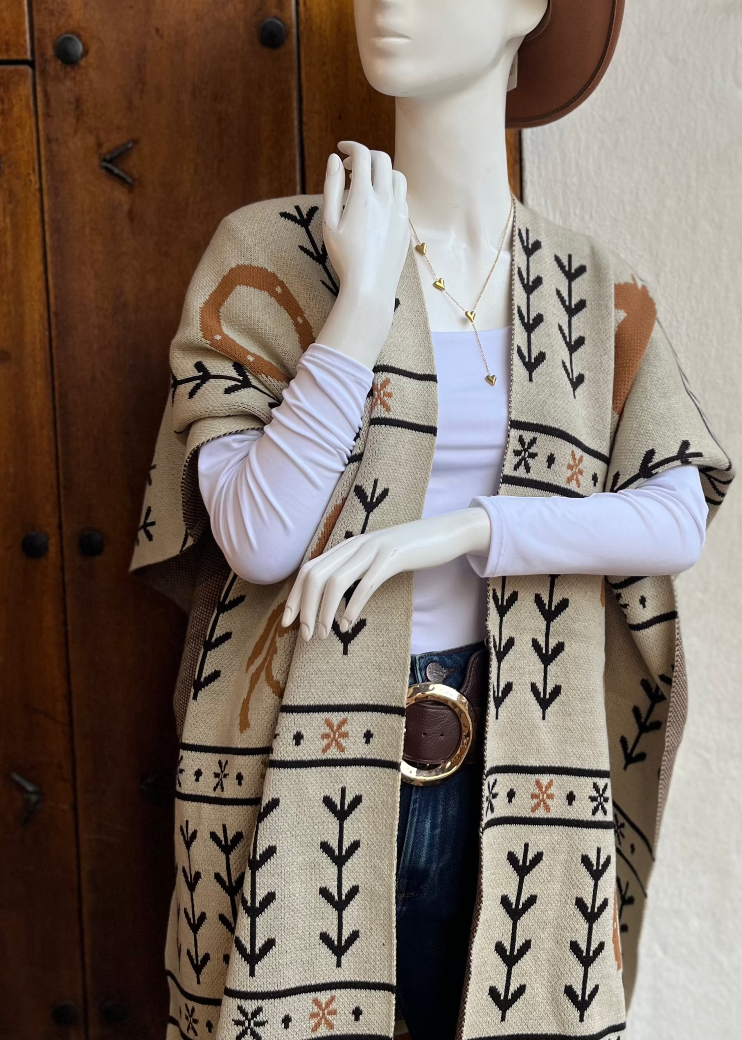 Chal tejido Caballos