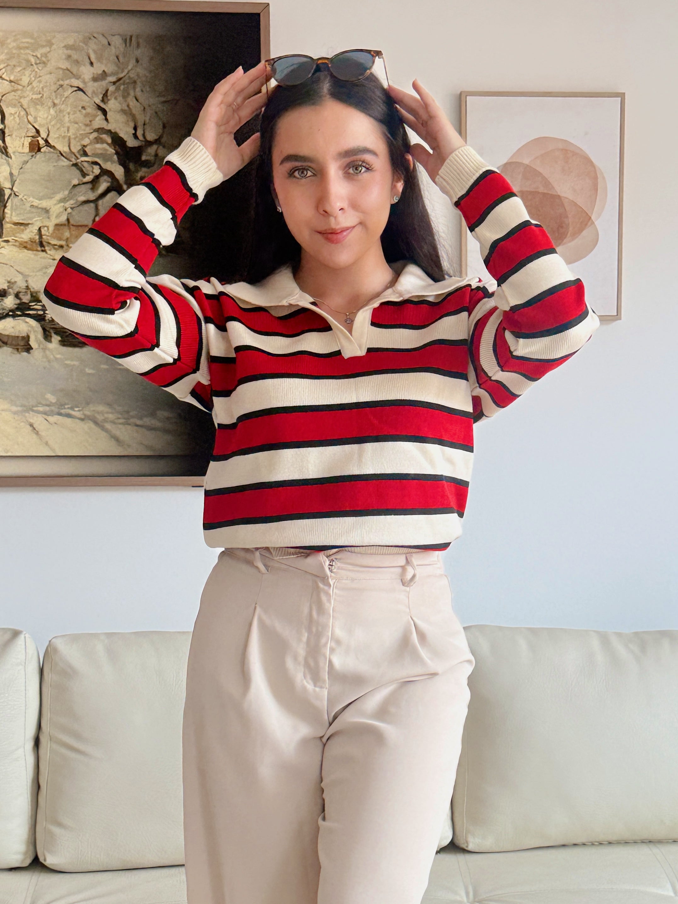Sweter horizonte rayas